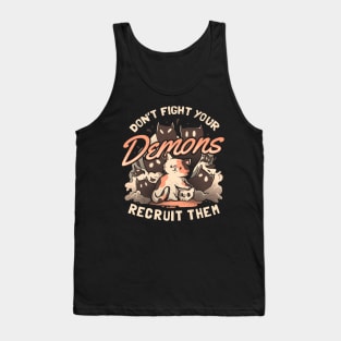 Recruit Your Demons - Cute Evil Cat Gift Tank Top